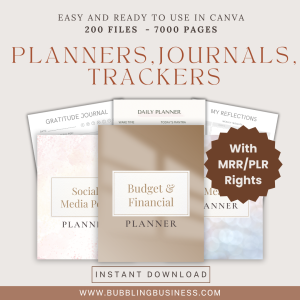 planners trackers journals